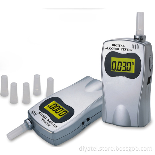 Professional Digital Alcohol Tester with Replace Mouthpieces and Backlight